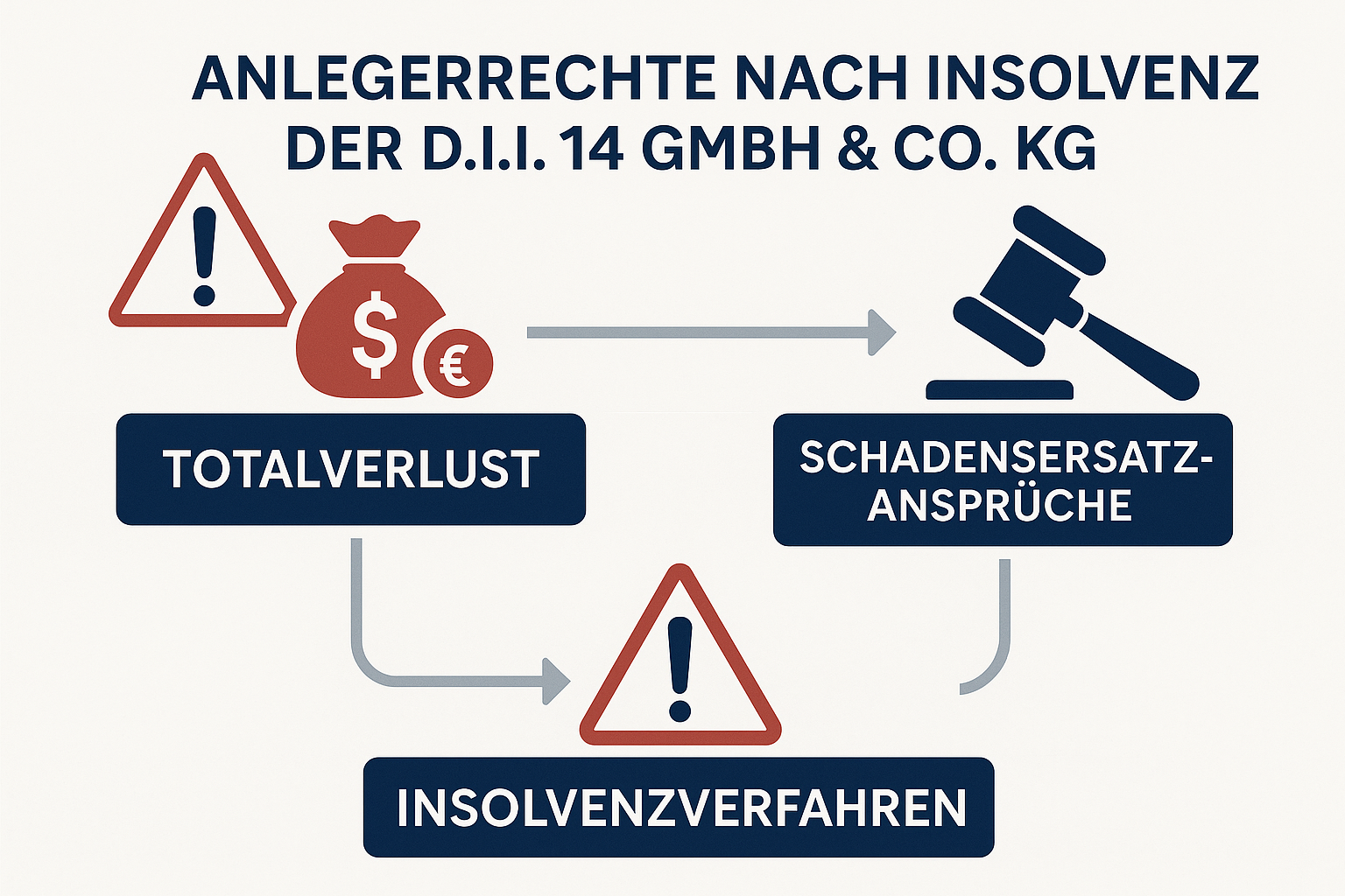 Geschlossener Fonds Totalverlust Schadensersatz – Anleger prüfen Unterlagen nach Insolvenz der d.i.i. 14 GmbH & Co. KG“